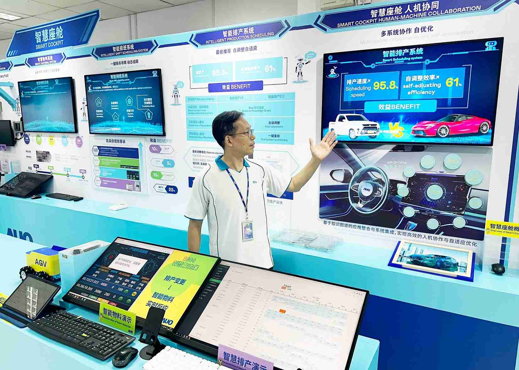 人生就是博厦门将5G+ABC技术串联生产管理全流程，，，，打通研发、、、采购、、生管、、、制程、、、、设备、、、、质量等产品全生命周期制造流程，，，，完成数字化设计、、智慧供应链、、智能座舱、、、、全流程设备管理、、、数据驱动优化、、智慧在线检测、、、智慧品管等自适应生产模式升级