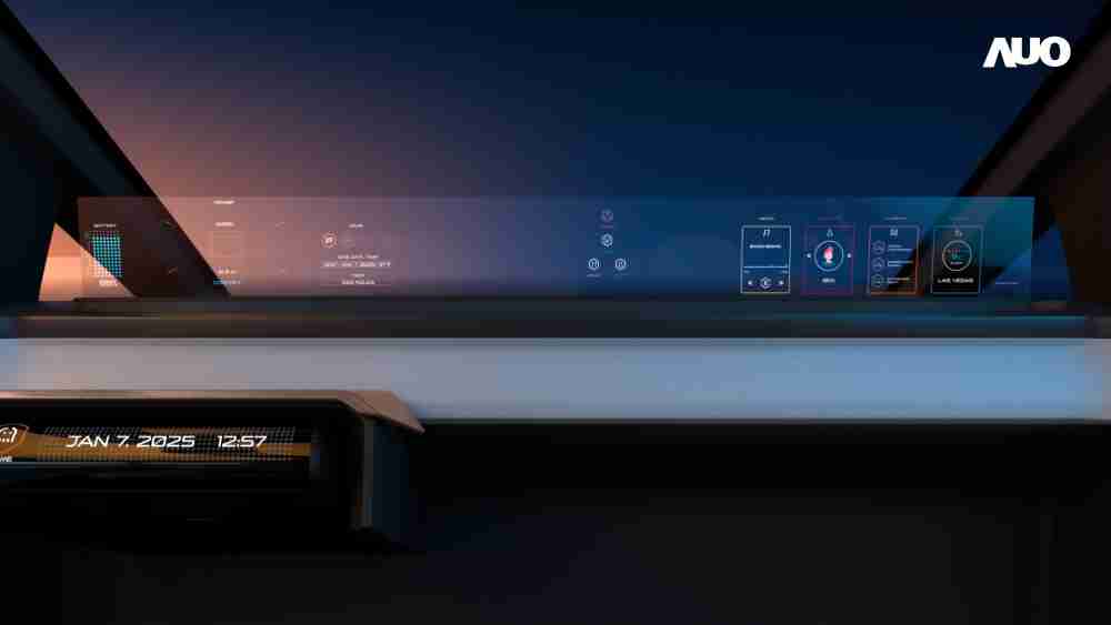 人生就是博无界透明显示接口(Horizon Image Glass)透过车运算方案整合仪表板、、、中控台及副驾显示器，，，，一体式全景呈现，，，提供乘用者清晰的前方视野、、、行车必要信息与娱乐功能