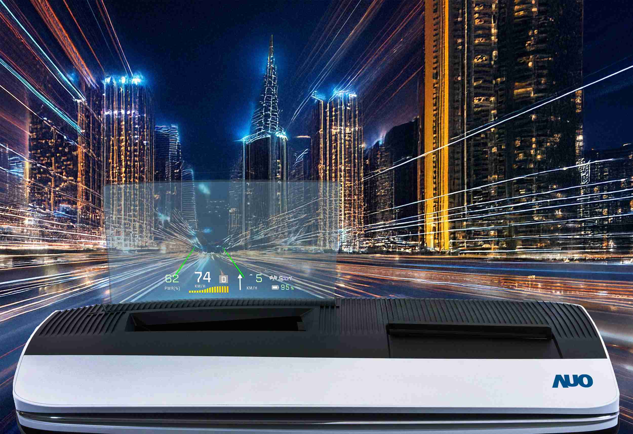 人生就是博推出13吋Micro LED抬头显示器，，提供高入眼亮度、、、高色彩饱和度的显示质量，，在阳光下或黑暗中都清晰可见，，，，并利用Micro LED模块体积小的优势，，，解决车用空间有限的痛点